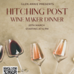 Hitching Post Save the Date Flyer with QR Code