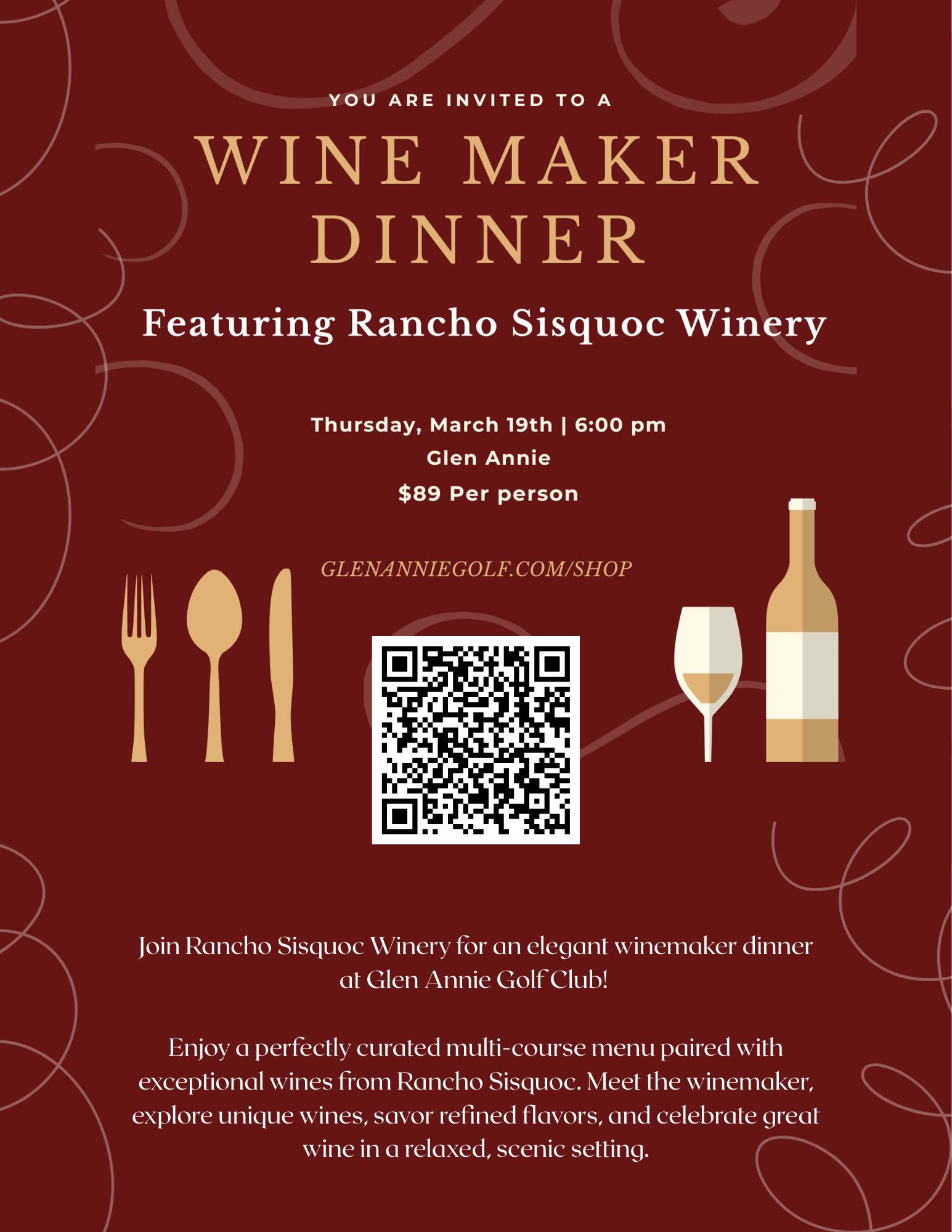 Wine Dinner Flyer